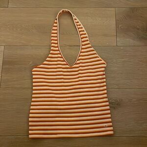 American Eagle Striped Halter Top